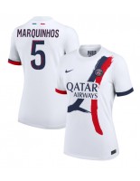 Paris Saint-Germain Marquinhos #5 Venkovní Dres pro Dámské 2024-25 Krátký Rukáv